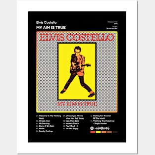 Elvis Costello - My Aim Is True Tracklist Album Posters and Art